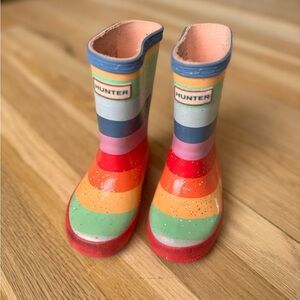 Hunter Kids' Multicolor Striped Boots toddler 7
